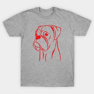 Boxer (Gray and Red) T-Shirt